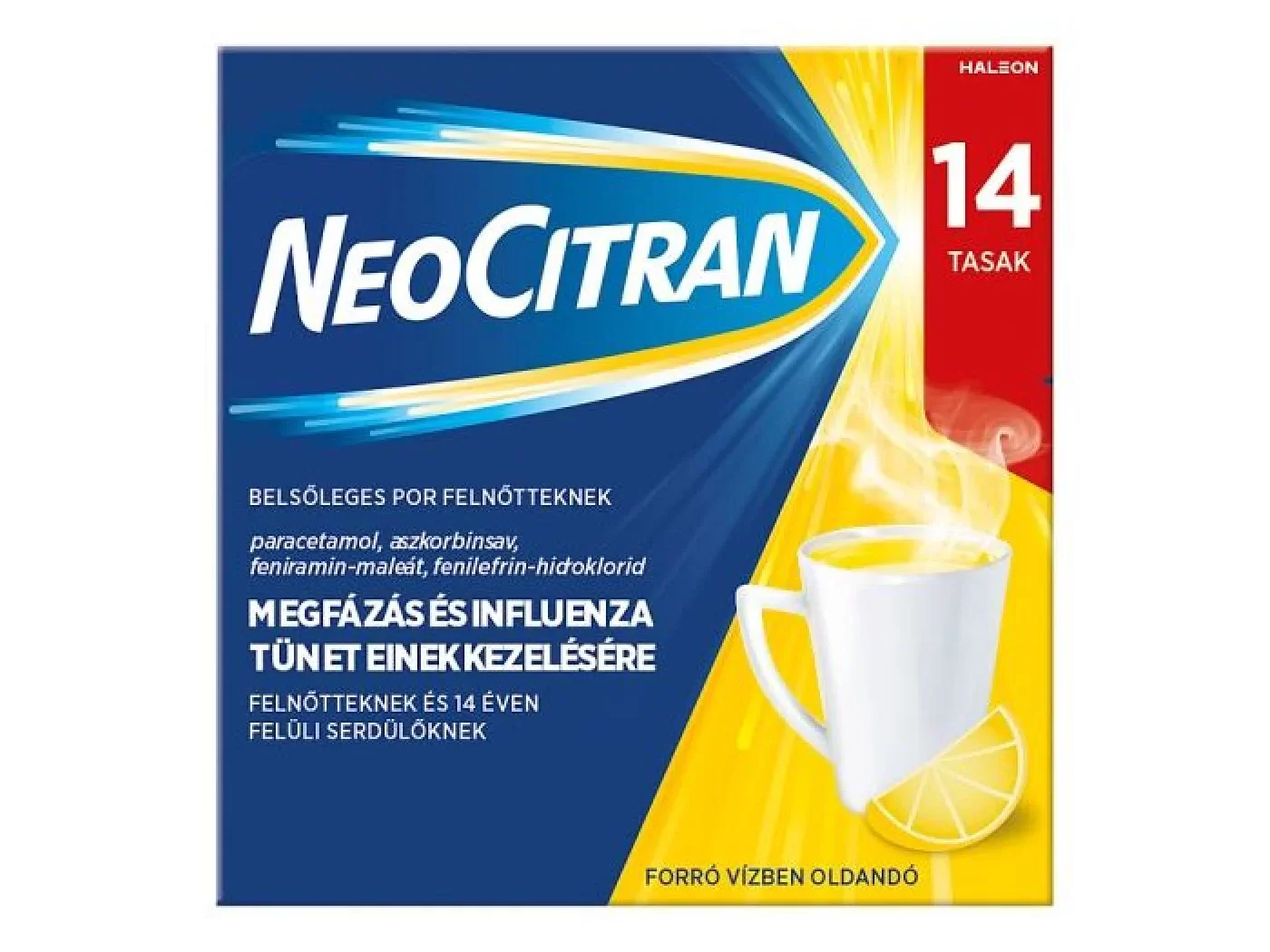 Csomagolás: Neo Citran belsőleges por felnőtteknek